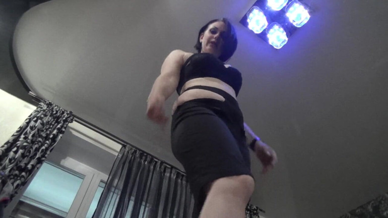 Goddess Misha Goldy: Being under my new shiny pair of boots makes you...