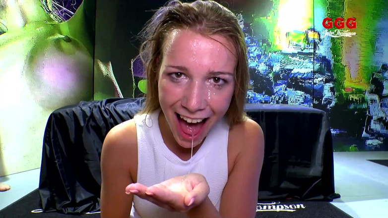 GGG John Thompson Studio: Pink-haired Solo Slut Fists Gape Pussy and Squirts in the...