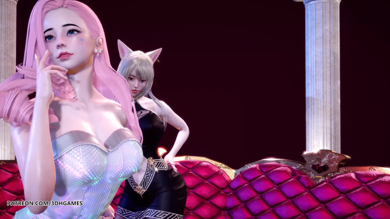 3D-Hentai Games: [MMD] Chaness - SeSeSe Sexy Hot Striptease Ahri Seraphine League of...