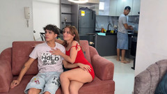 katyJay: 배다른 아들을 즐기는 큰 엉덩이 계모