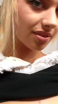 Hot teen - Cum on her glasses