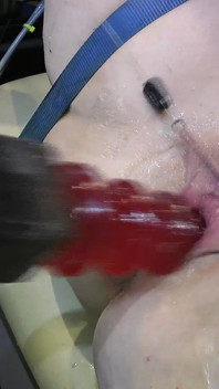 Far Spread Pussy Fucked by Machine 328 E