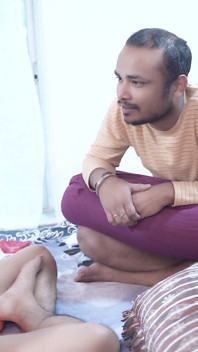 インド人の夫、妻、義理の兄弟の間のハードコアな3Pセックス