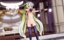 Smixix: 初音ミク 征服者 脱衣 ダンス MMD 3D ブロンド 髪色 編集 Smixix