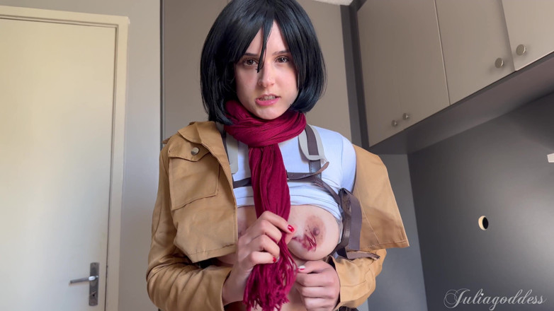 Shamelesscouple: Mikasa POV Blowjob Fantasy - Powolny, mokry i niegrzeczny