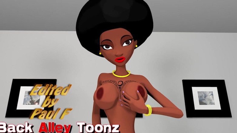Back Alley Toonz: Si seksi kulit hitam isis jones