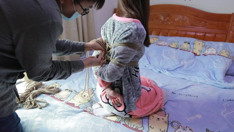 Aisan girl bondage: Hui12 - Kekangan Awek Cina Sutera Putih Belayar
