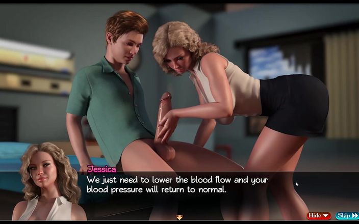Cumming Gaming: ナディアの宝物-コメントなしで遊ぼう[pornplay変態ゲーム] Ep.7ピンクの水着で入浴する友人を見ています