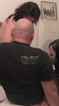 Reverse gang bang action with horny MILFS - DVD