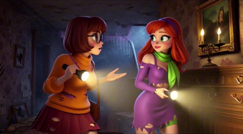 My night collection: Velma and Daphne Become Fully Nude in Haunted Mansion Ghost...