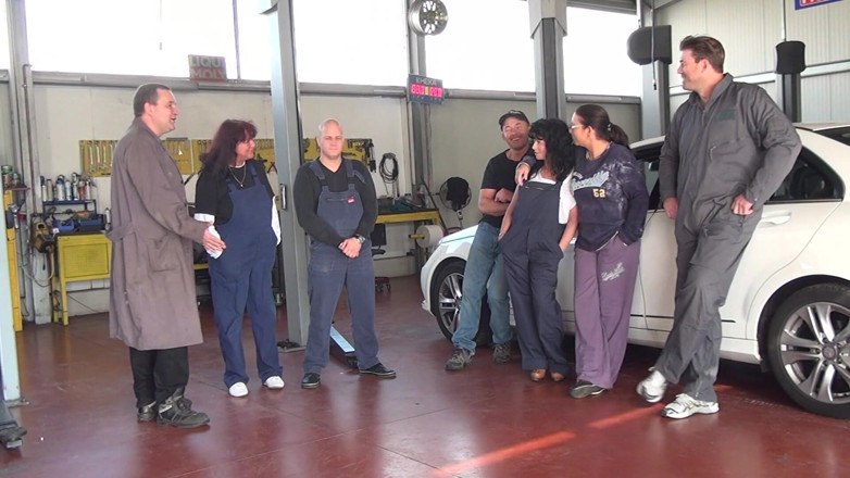 Erotic Club: Sex Party in the Car Garage