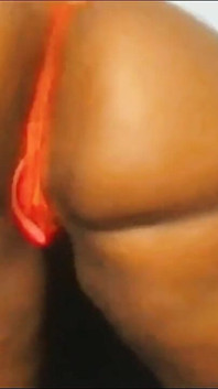 Big Black Ass in Panties Ass Clapping and Spreading Cheeks