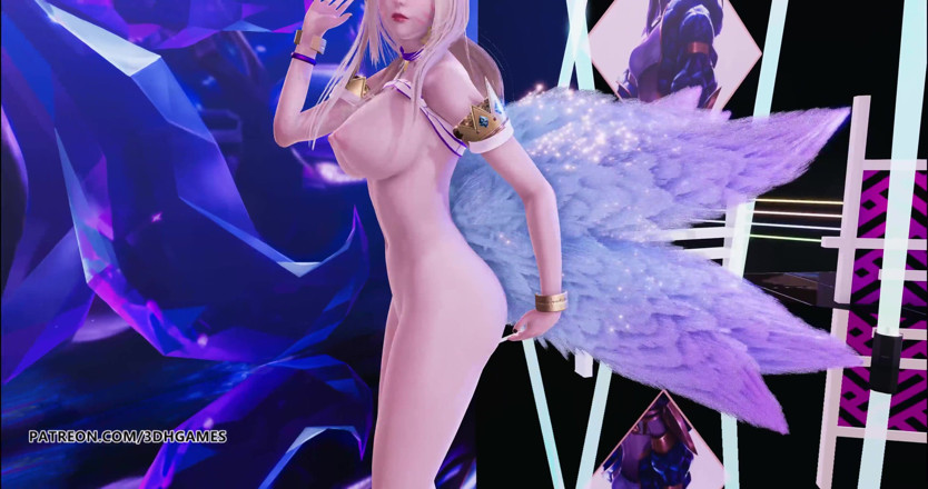 3D-Hentai Games: Kara - Lupin Ahri striptis Liga Kda legenda kpop seksi menari