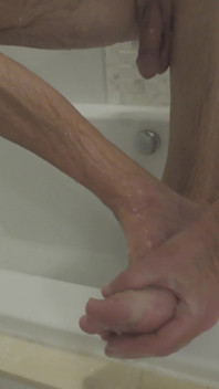 Washing My Feet for My Foot Worshippers