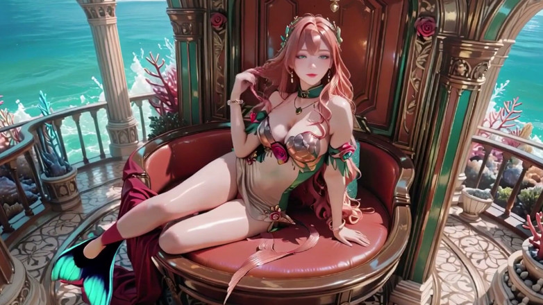 Seraphina Vale: Fantasia nel mare profondo! le lounge sirena della Sirena dai...