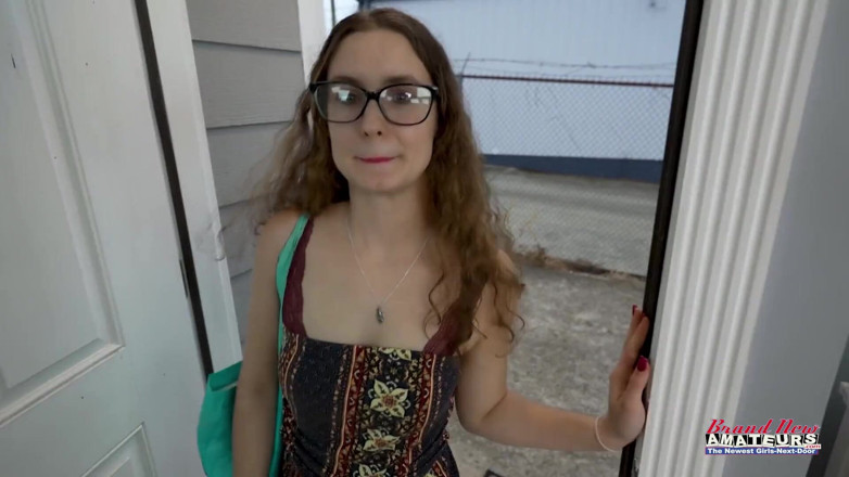 Brand New Amateurs: Teen nerd comes in for audition sucks cock and fucks...