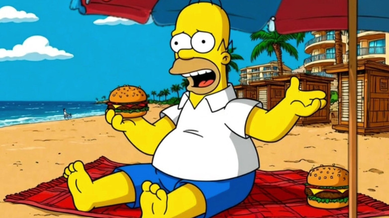 Octopussy Lovers Club: Plaj Kaltak 2: Amcık Dölle Dolu. Çizgi Film Simpsons Parodi.