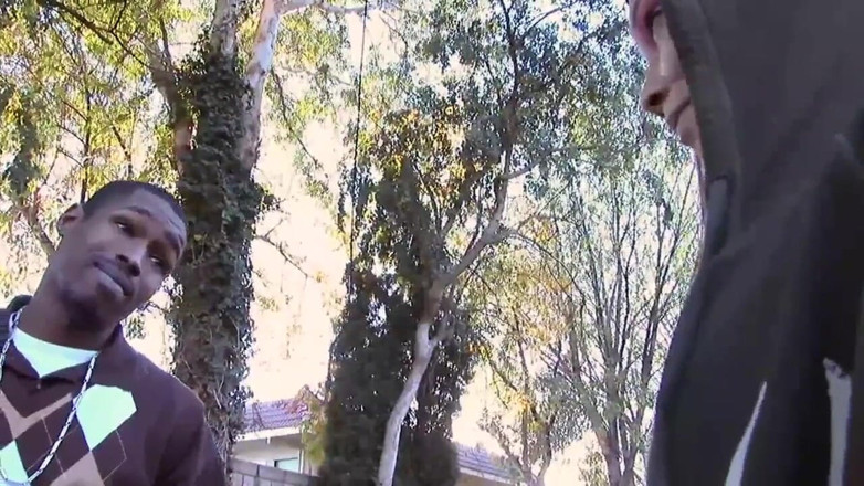 Black men fucking: Ms Sunshyne ebony fucked by black cock for creampie