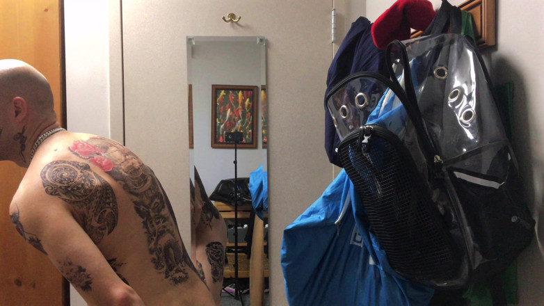 Straight ish Jake Grand: Face Tatted Masturbator