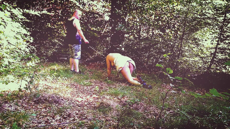 Toilet Mommy: Milf slut training in forest