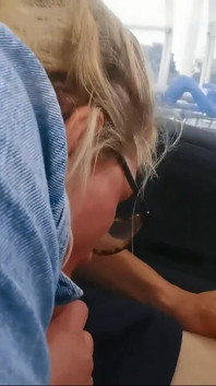 Sucking a random guy off in the car park 