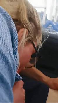 Sucking a random guy off in the car park 
