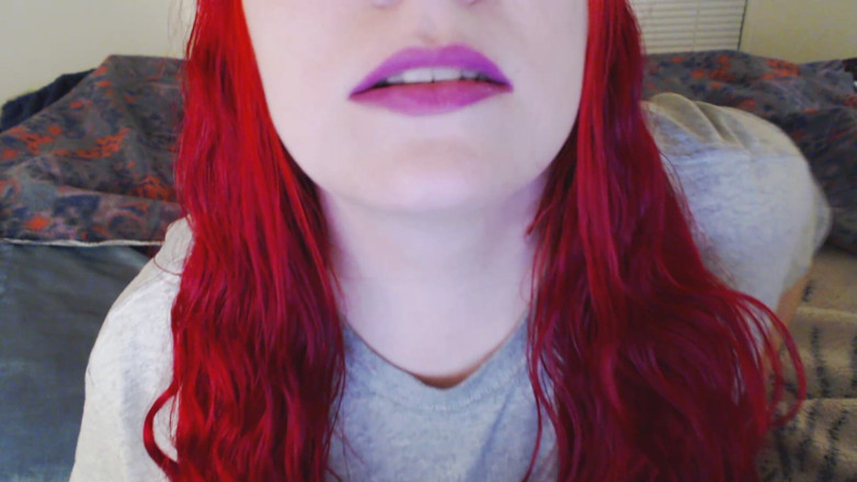 Scarlet Vixen: 唇膏 n 嘴恋物癖 紫色嘴唇