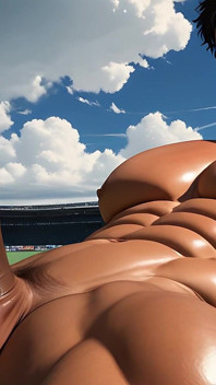 Este ala de rugby provocando seu pau vai deixá-lo selvagem