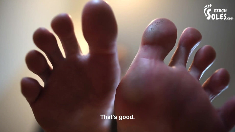Czech Soles - foot fetish content: Private dancer and her big sexy feet worship