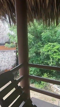 Blowjob auf der Terrasse unserer neuen Wohnung