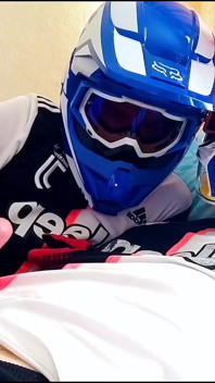 Two Guys in Helmets Jerk off and Cum