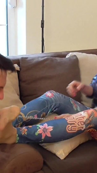 Blond Arrogant Queen Dominate Guy to Smell Her Sweaty Feet