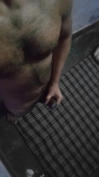 Standing and Stroking My Dick in Nurse's Room