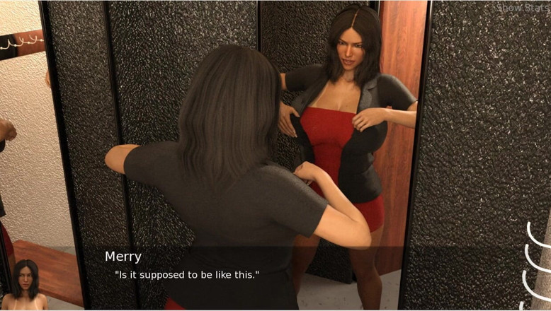 XXX Games Bunk: Project Hotwife - Gameplay - Roleplay - Shop Clerk Shows Cloths to Hotwife