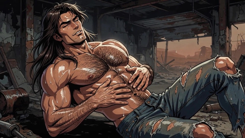 Erotic Man: Animacja owłosionej klatki piersiowej mężczyzn
