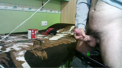 The girls' cave of fear: Tvrdě šukám ruku s mým velkým ptákem stojícím před počítačem