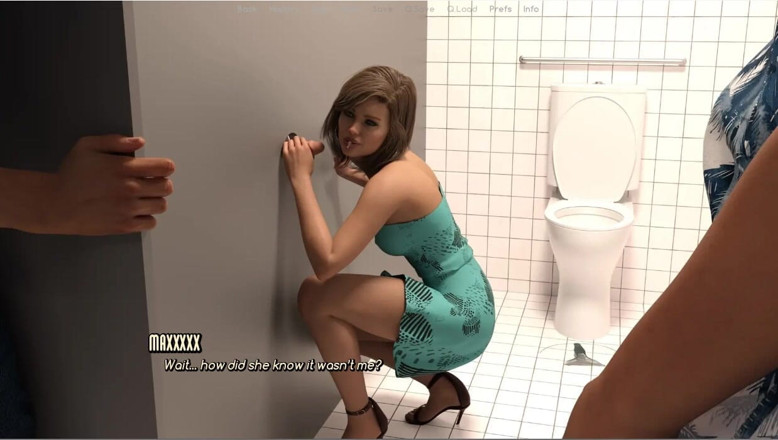 XXX Games Bunk: Ein lebenswertes leben - Gameplay - rollenspiel - Öffentliche toilette gloryhole-blowjob vor ehemann