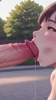 A Cute Asian Girl Loves Sex in the Street