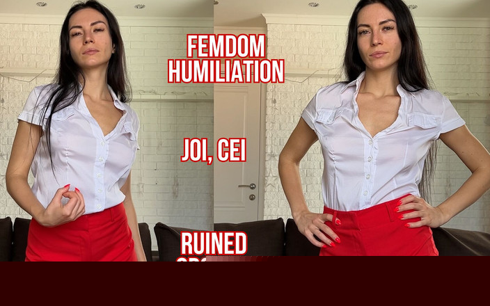 Princess Monica: Orgasmo arruinado, joi &amp;cei com sua deusa