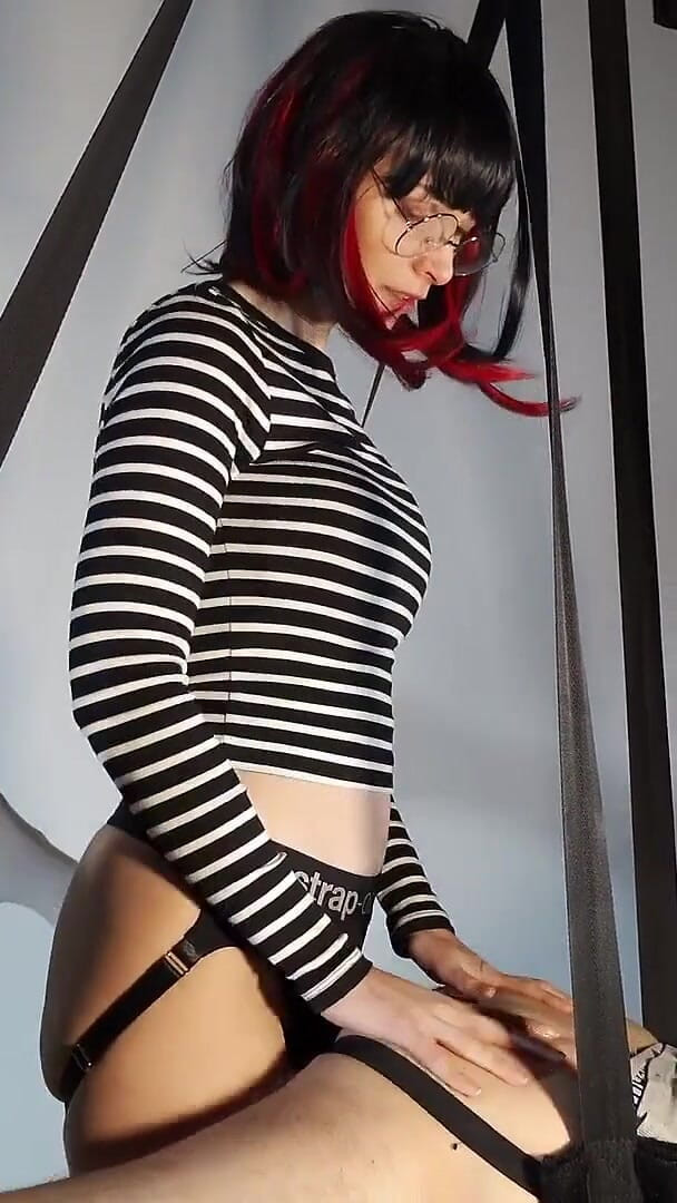 Strap-on-me Harness and Dildo in Action (DPeggingD)