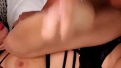 Hot Big Boobed Latina Letzy Fucks and Titty Fuck Cumshot