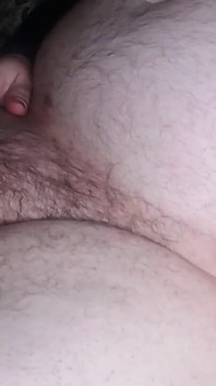 Fat Stepdaddy Jerks of His Hairy Wolf Cock and Cums with Cockring
