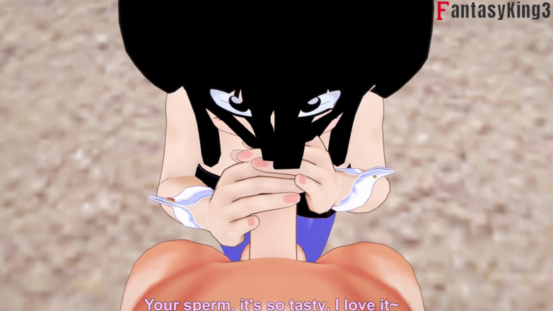 Fantasy king: Chichi cuckolds goku - serial dragon ball zex