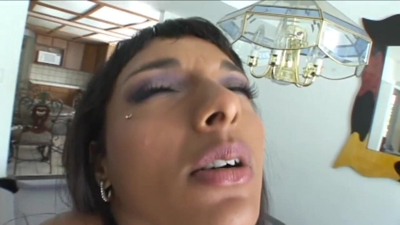 Black Sinner: Exotic girl fucked in POV and facialized with cum by...
