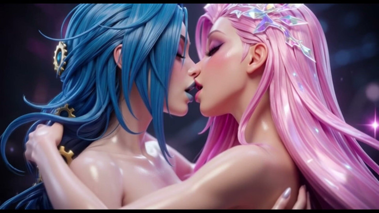 Ianimedia: Seraphine League of Legends Nude Solo Hentai Big Tits Ass...