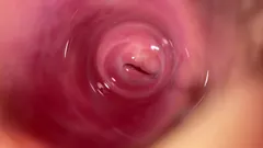 Camera Deep Inside Mia's Small Pussy