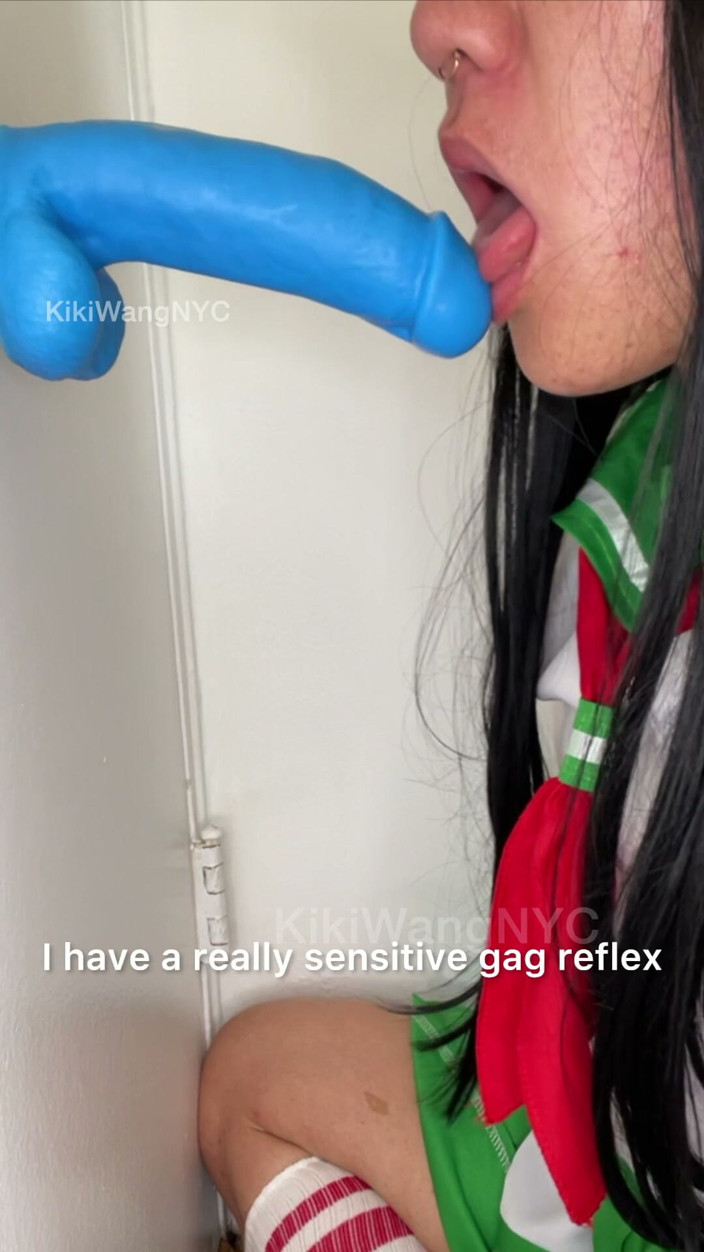Kiki Wang: Japanese College Girl Kagome Pillow Humping