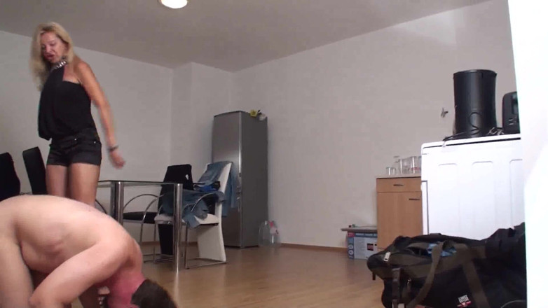 Femdom Austria: Angry MILF punishing him