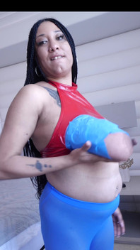 Danni Tapes Her Tits