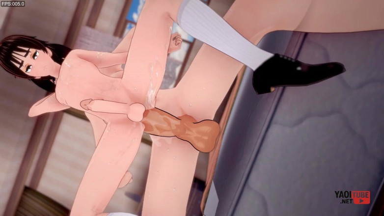 Yaoitube: Shingeki no kyojin yaoi hentai - eren reitet mikasa futanari schwanz